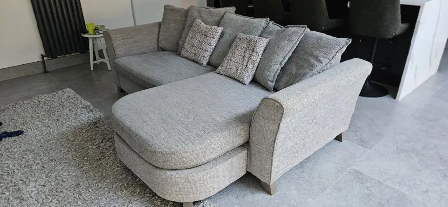 DFS Silver Lorella Corner Chaise