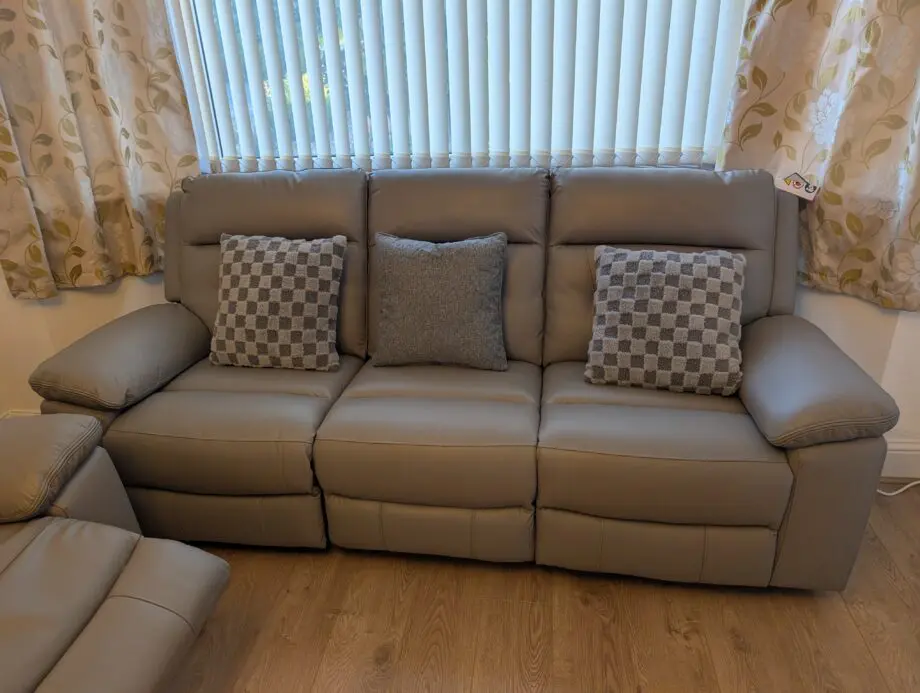 DFS Grey 3 Seater Sofa Set
