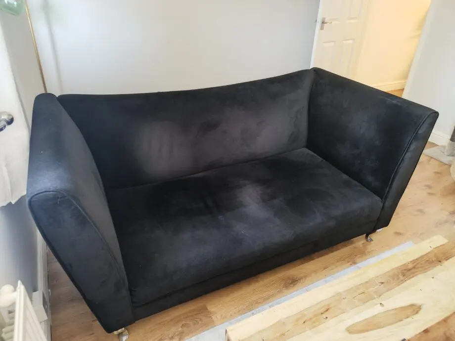 DFS Madagascar Black 2 Piece Sofa set
