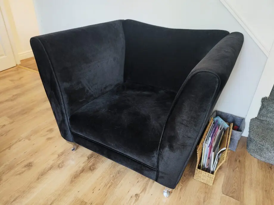 DFS Madagascar Black 2 Piece Sofa set