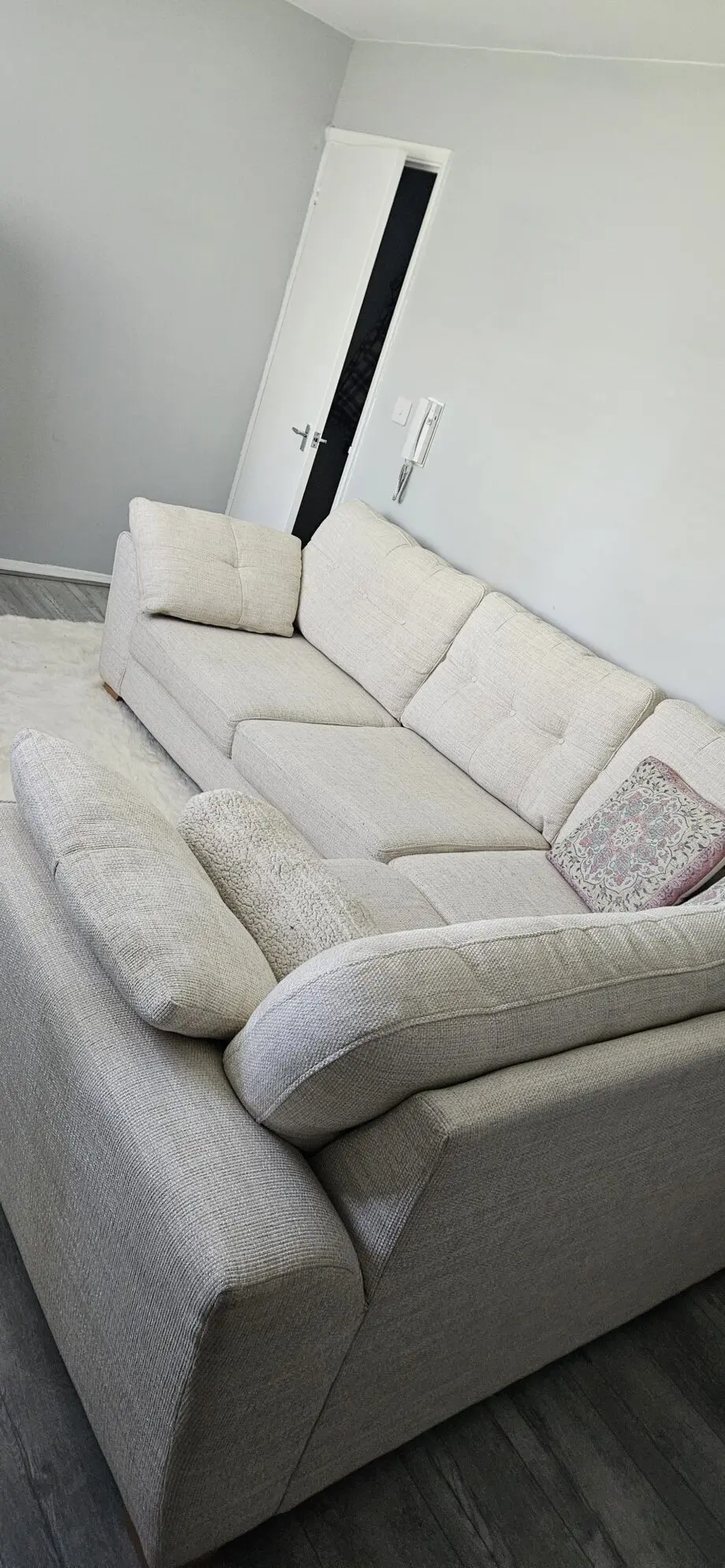 Winson Left Hand Facing 3 Seater Corner Quantity: 1 Colour: White