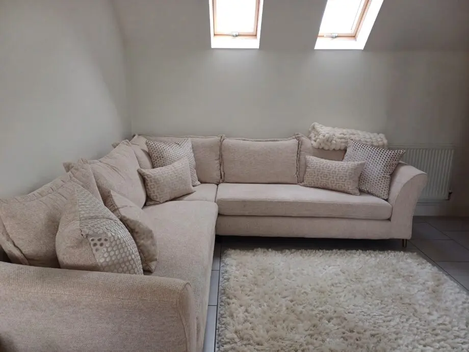 Sofology Scintillate cream corner sofa. Excellent condition. New from September 2024