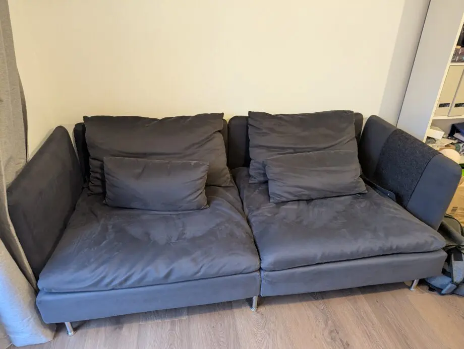SÖDERHAMN 3-seat sofa, charcoal