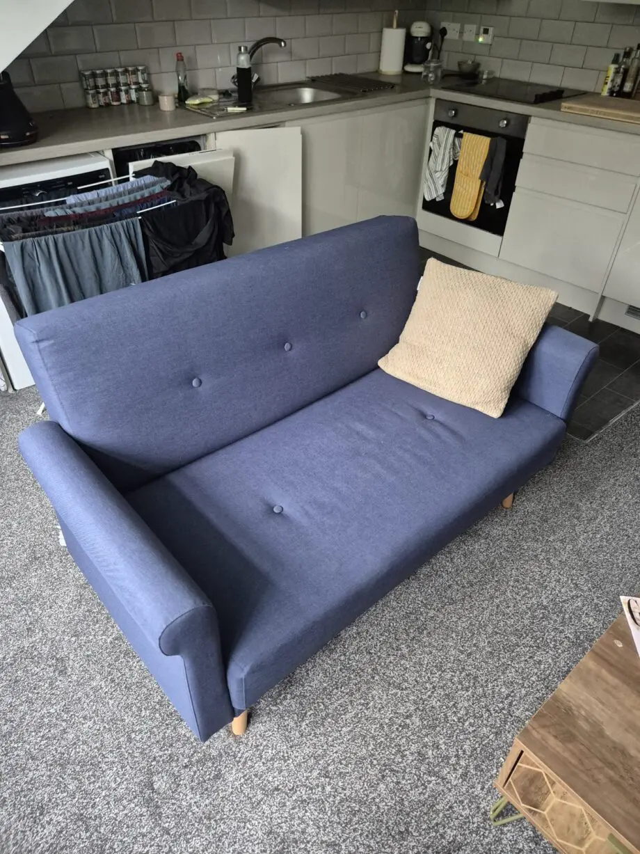 Argos Evie navy sofa