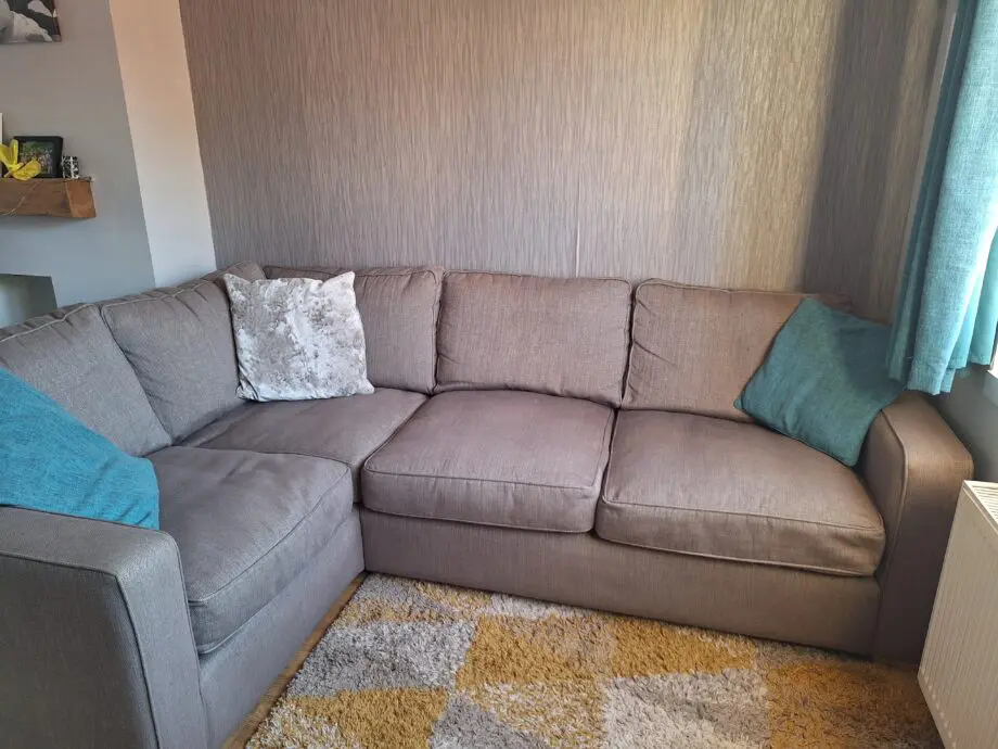 Grey corner sofa