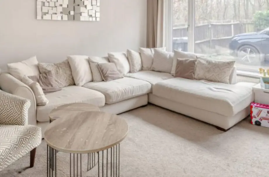 Large DFS corner sofa with matching chair