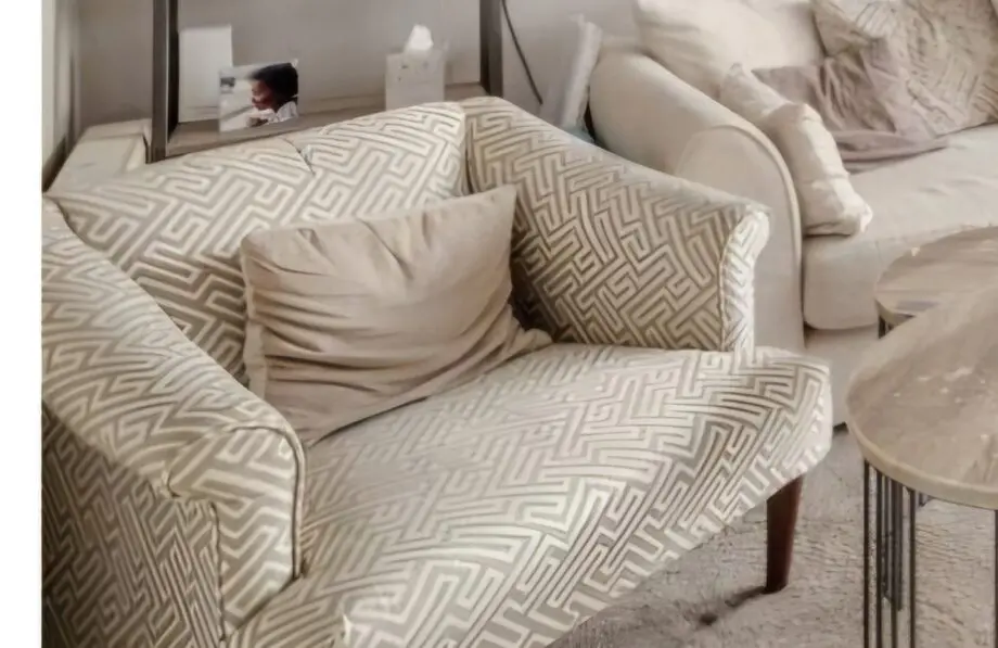 Large DFS corner sofa with matching chair