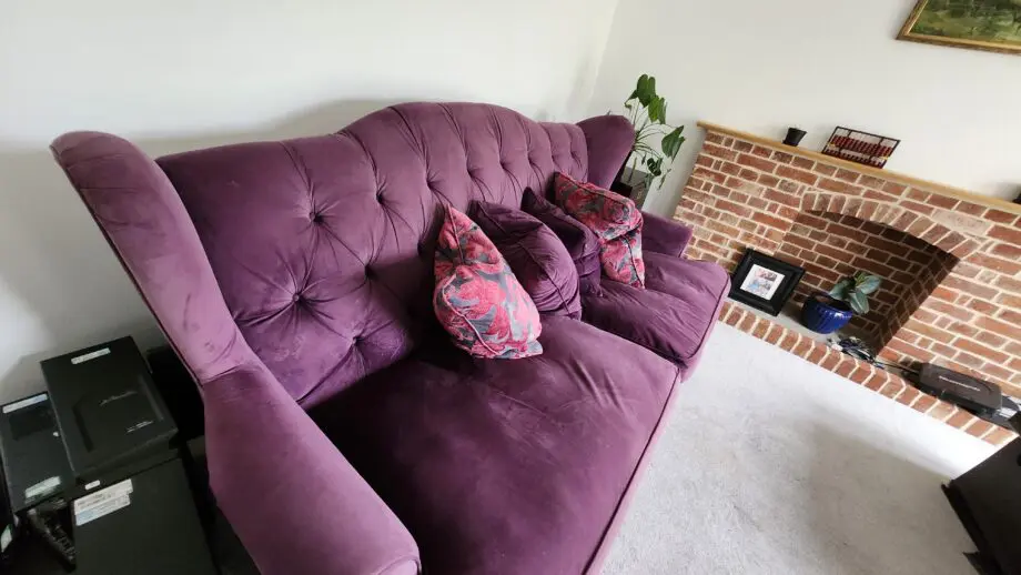 Large Sofology Liberte 4 Seater Purple Sofa - STR NFO