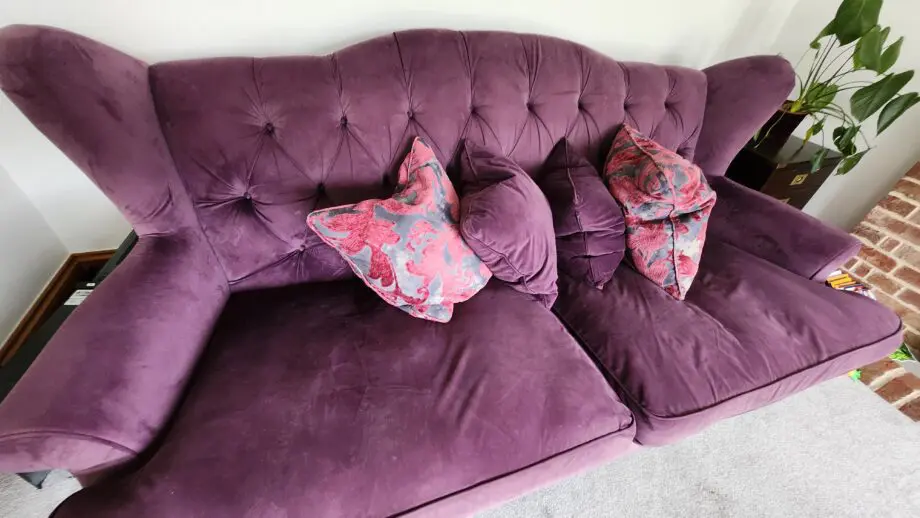Large Sofology Liberte 4 Seater Purple Sofa - STR NFO