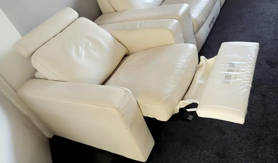 Italian 3 Piece Sofa Suite - Off White