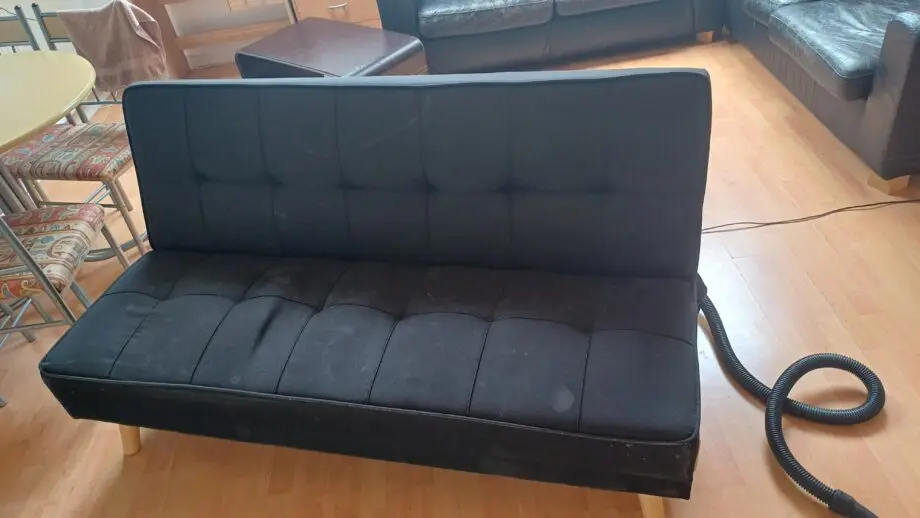 Black sofa bad