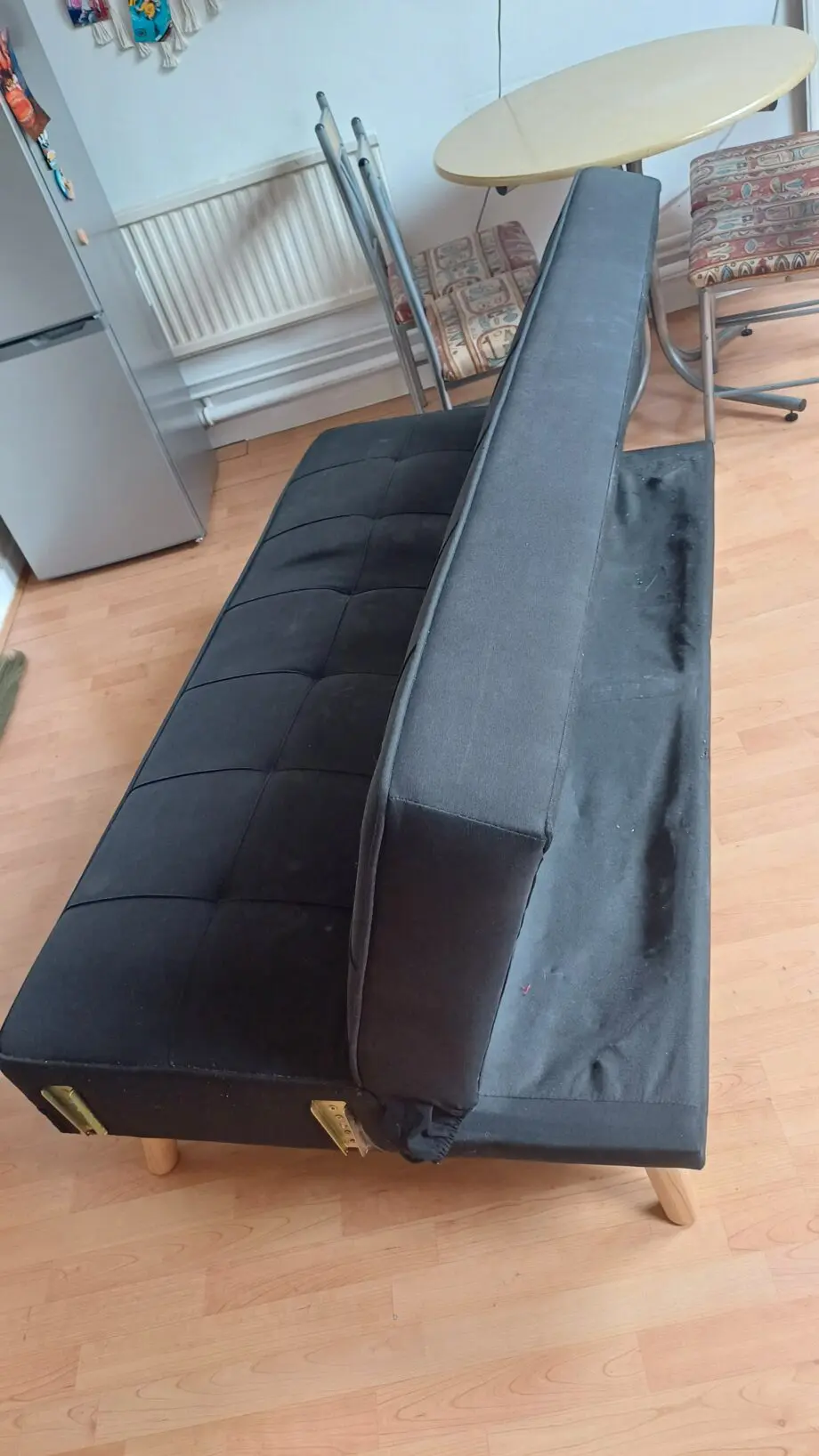 Black sofa bad