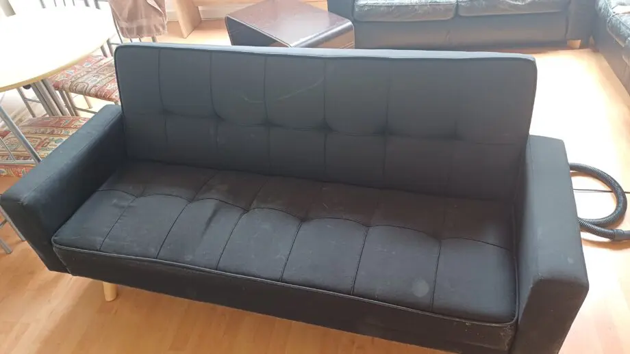 Black sofa bad