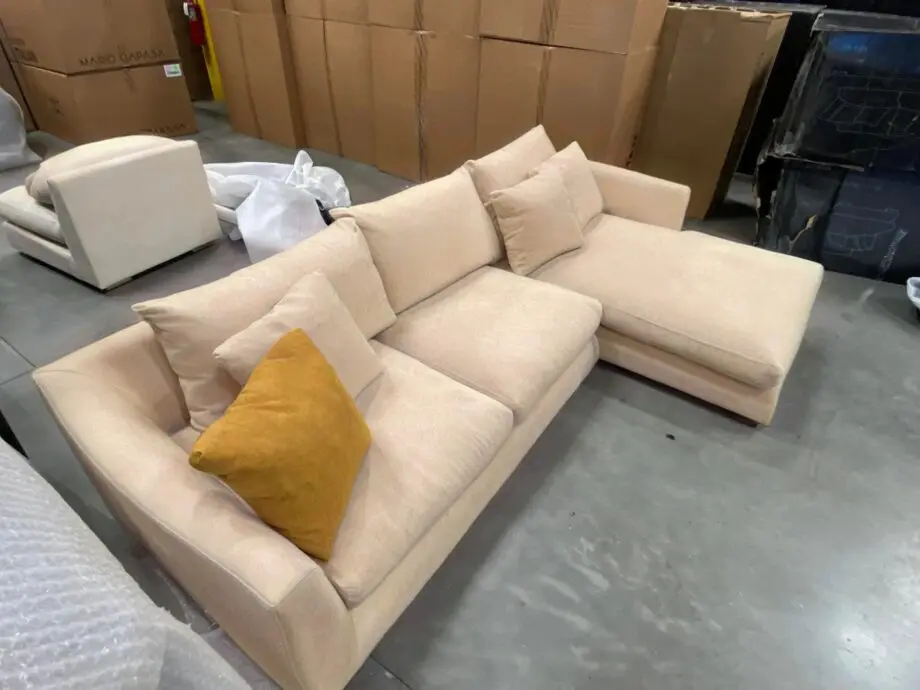 Chelsea Beige L-Shape Sofa - Free Home Delivery Included"
