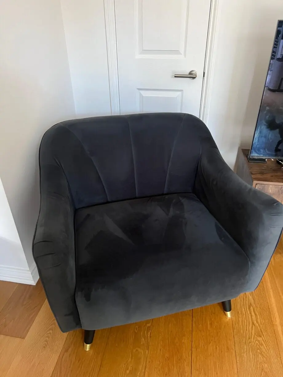 Lois Chair Grey Fabric Barker & Stonehouse