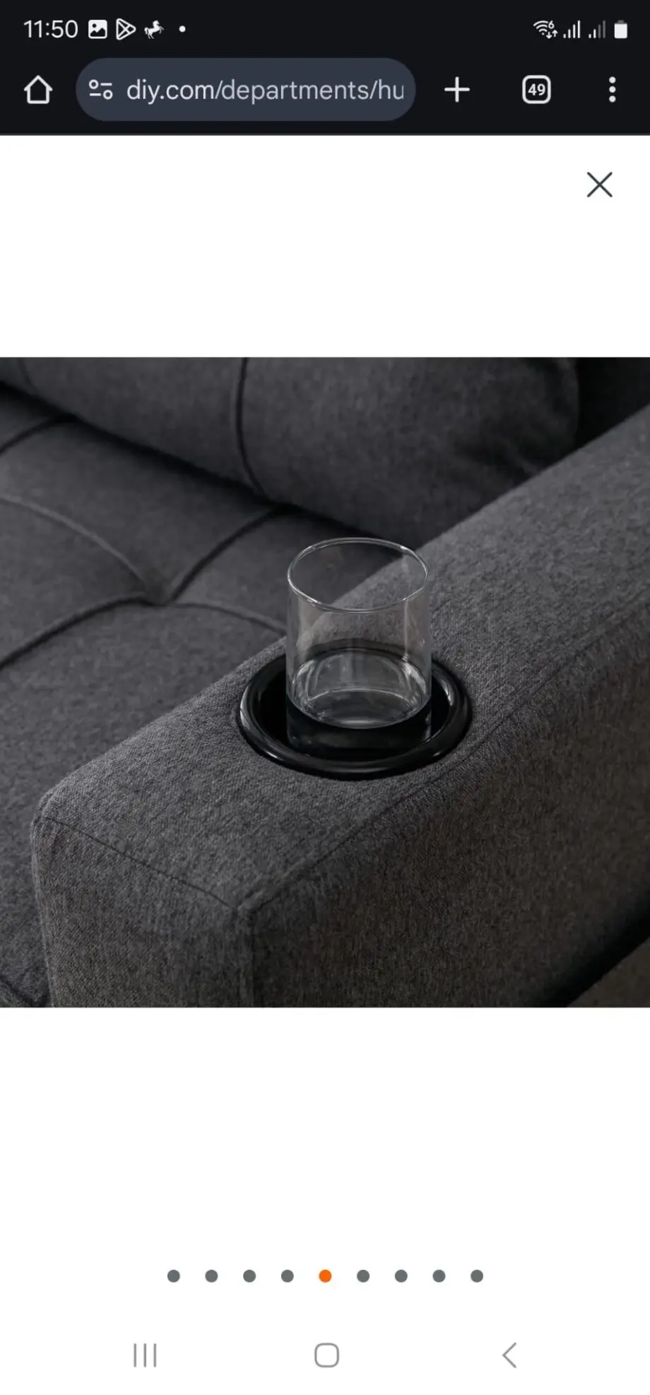 New in box Hudson 1 seater sofabed (from D.F.S) gray in color