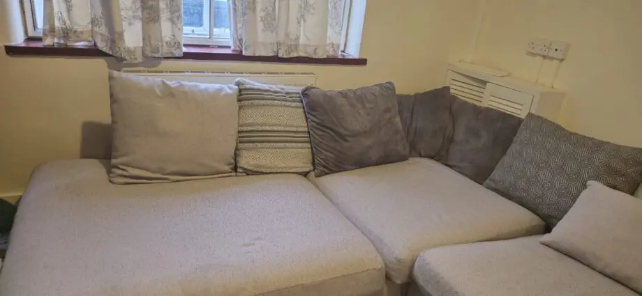 Grey corner sofa L shape
