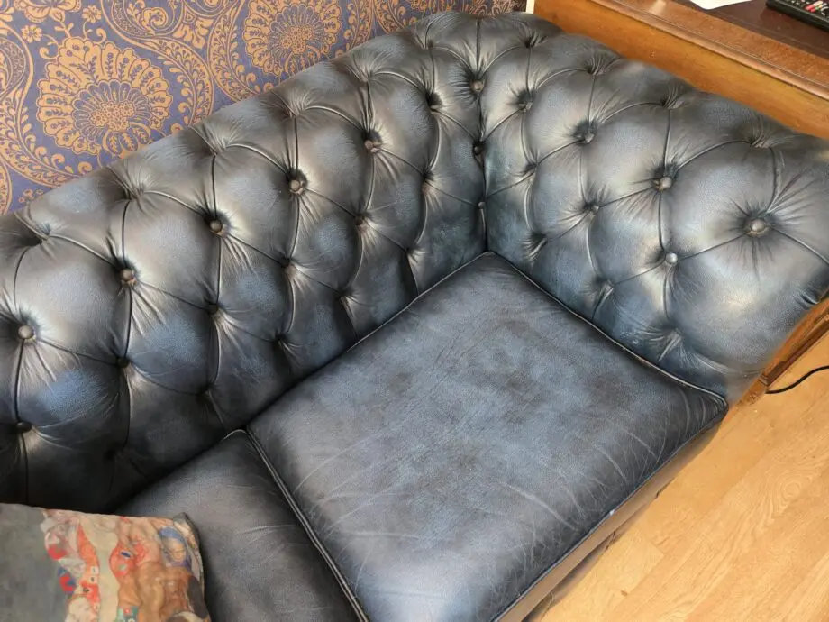 Dark Blue Chesterfield Sofa