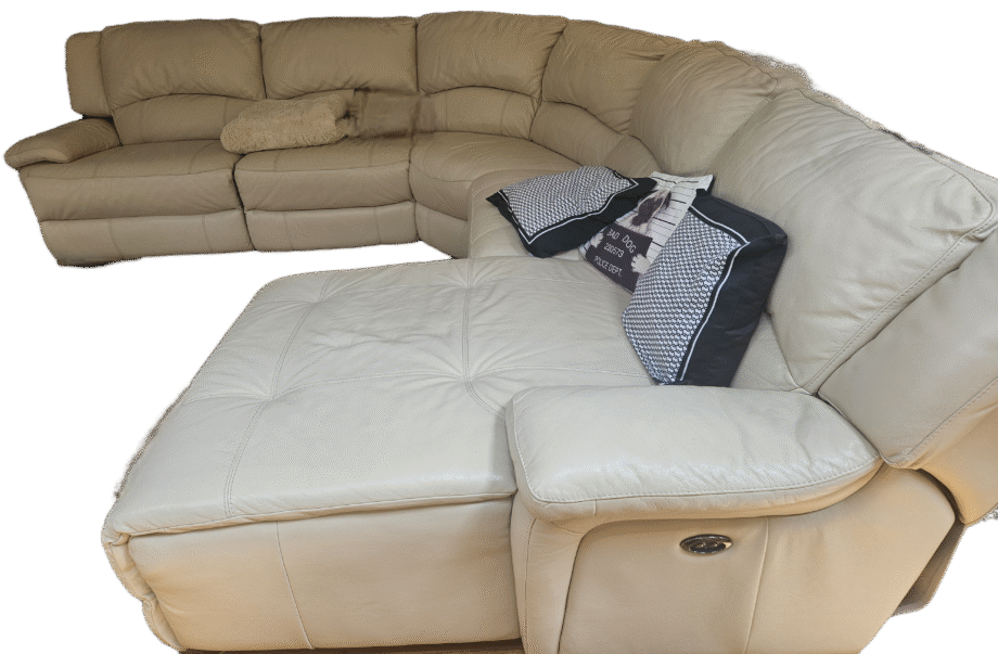 Leather sofa set