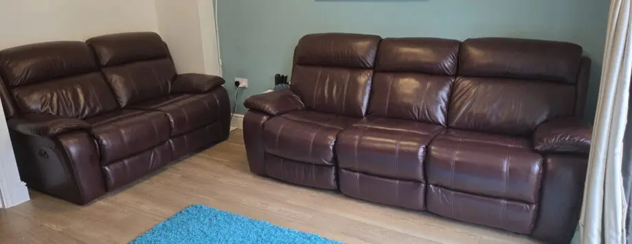 Moreno 3 seater and 2 seater Leather Sofa Power Recliners (Sofa set)