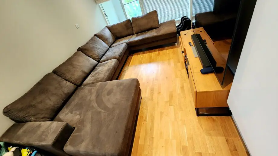 U SHAPE GREY SOFA