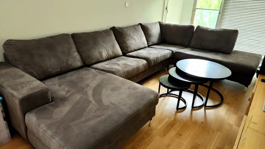 U SHAPE GREY SOFA