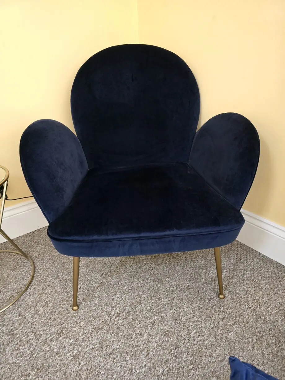 Luxe Velvet Chair Navy
