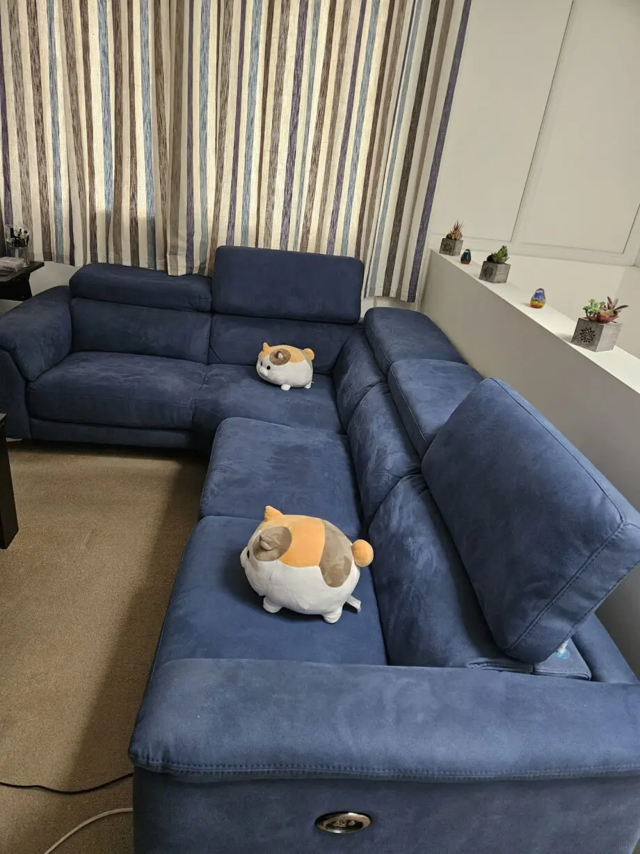TAHITI - Navy - RHF 2 Piece corner Sofa