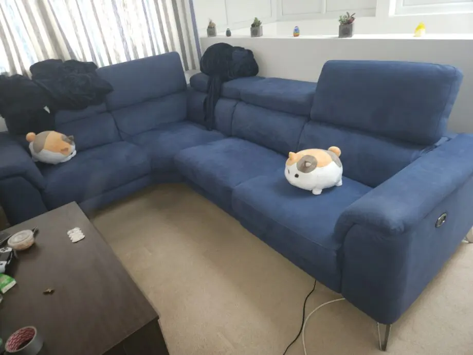 TAHITI - Navy - RHF 2 Piece corner Sofa