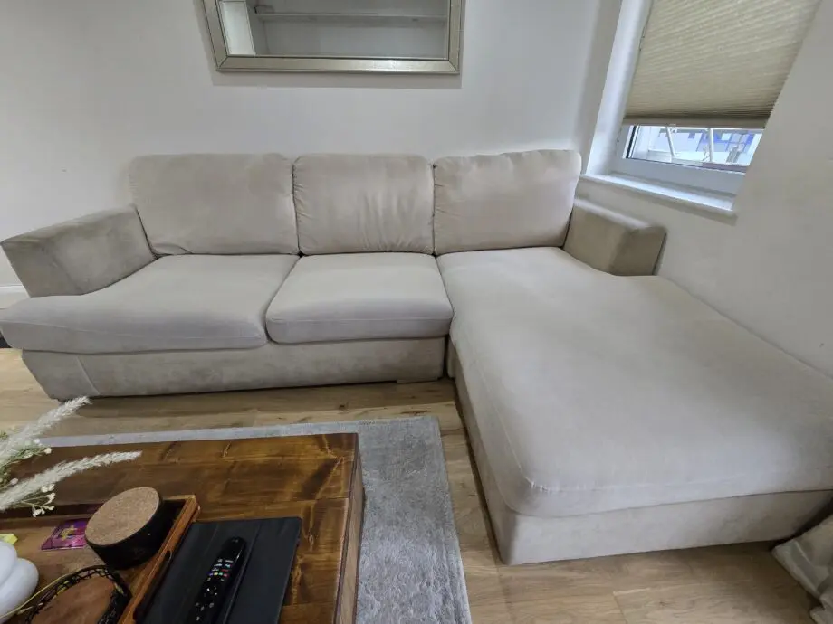 DFS FREYA RHF 2 PIECE LOUNGER SOFA-CREAM