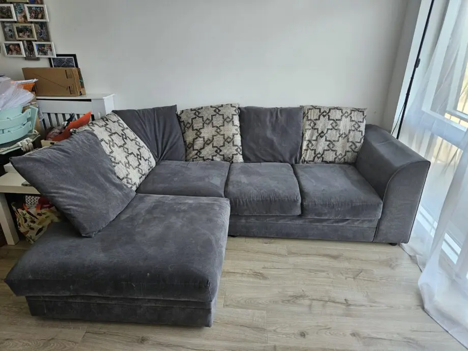 Corner Sofa Graceland Fabric - Grey / Right Hand Corner