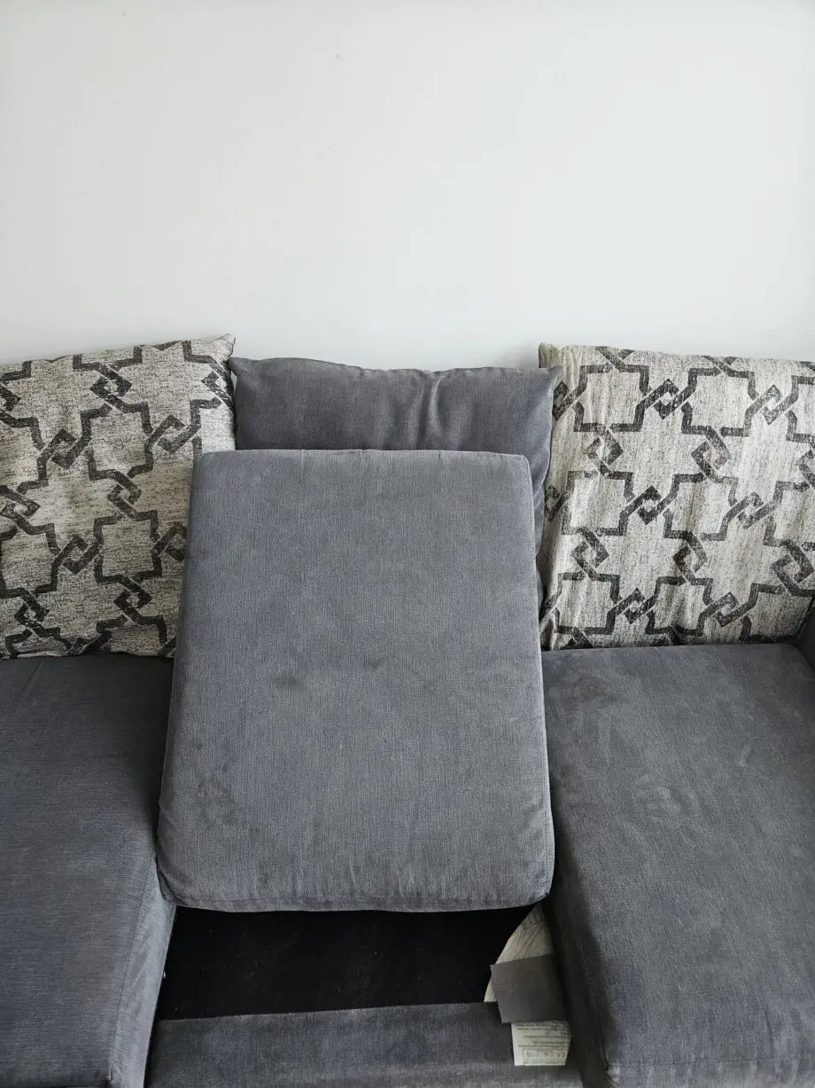 Corner Sofa Graceland Fabric - Grey / Right Hand Corner