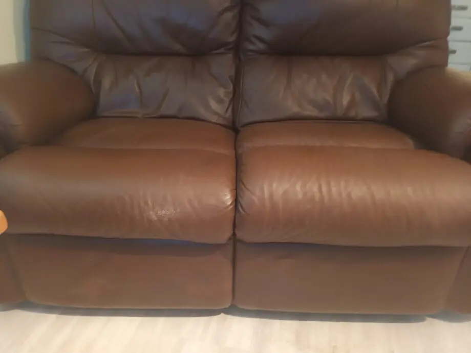 G-Plan 2 seater leather sofa