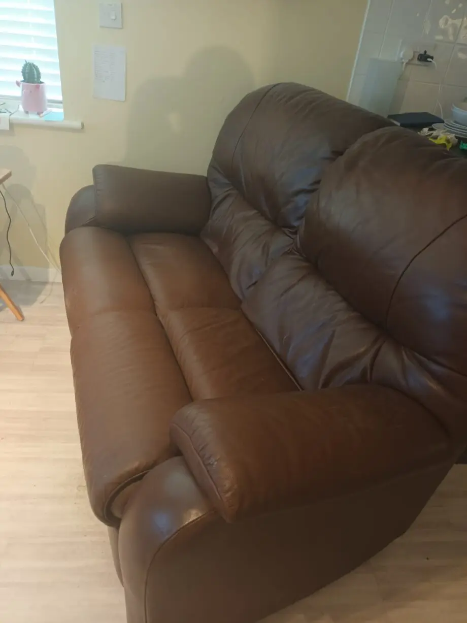 G-Plan 2 seater leather sofa