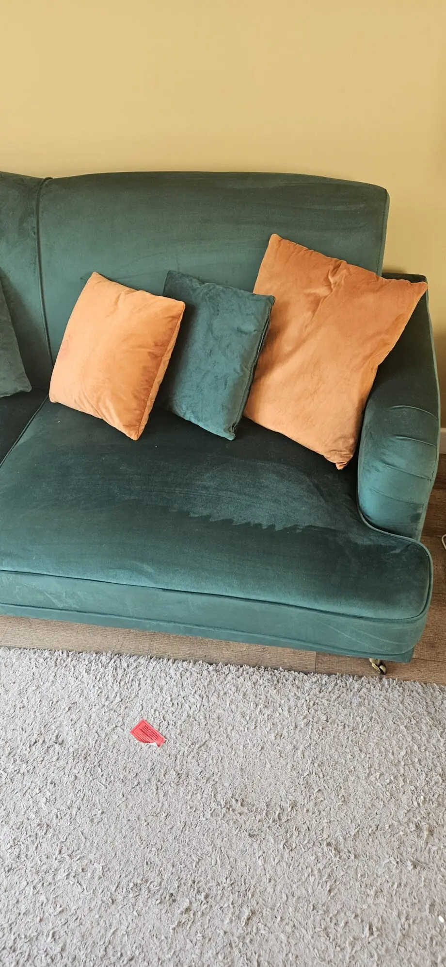 Green and orange set of 2 sofas Wayfair Pernermon