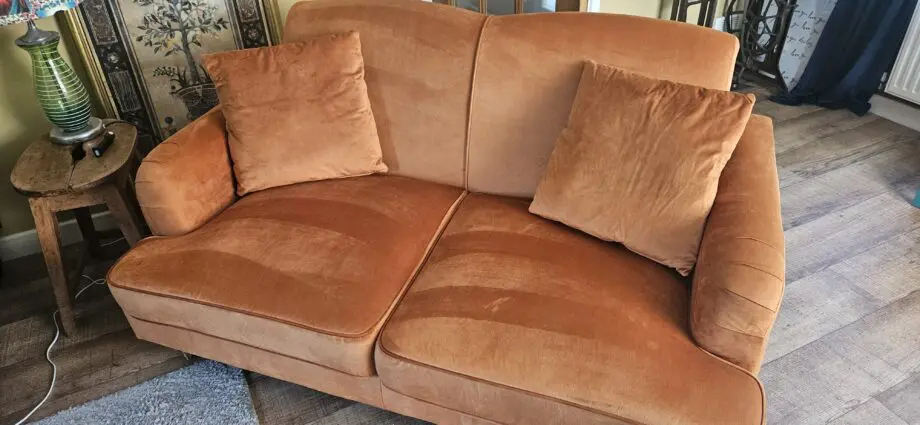 Green and orange set of 2 sofas Wayfair Pernermon