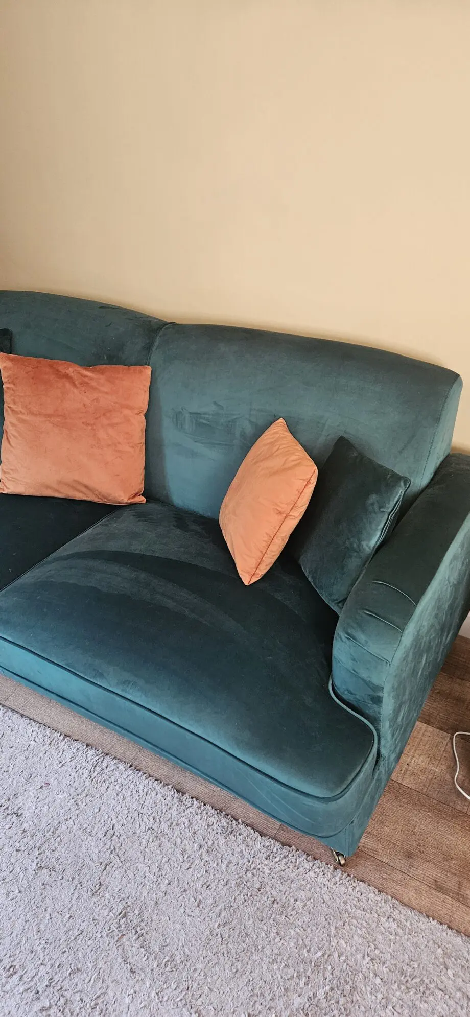 Green and orange set of 2 sofas Wayfair Pernermon