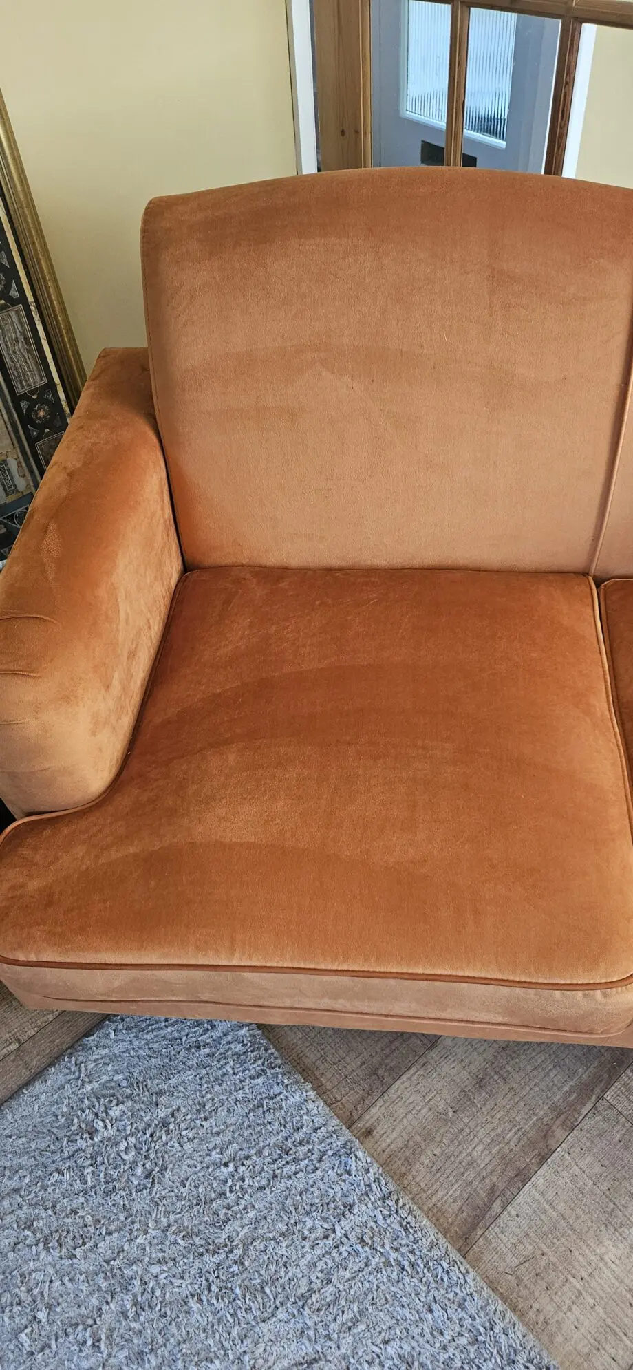 Green and orange set of 2 sofas Wayfair Pernermon