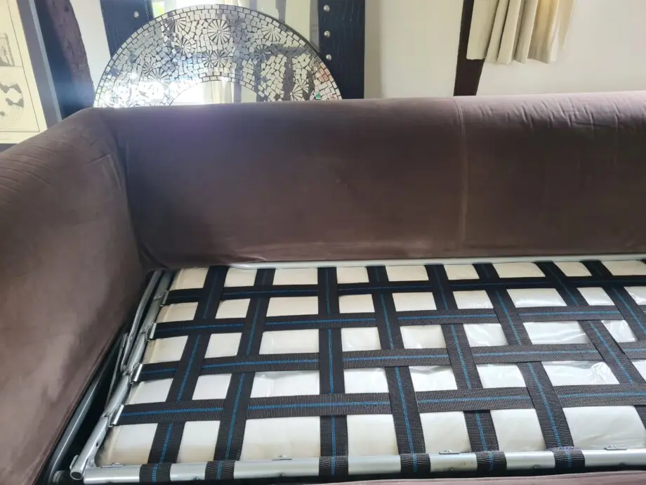 Two Luxurious Mink Velvet Feather-Filled Sofas