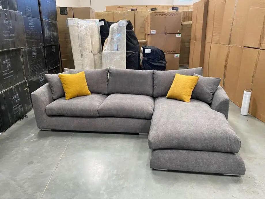 4x Settee Corner L Shaped Sofa For Sale Grey & Cream Colour Available