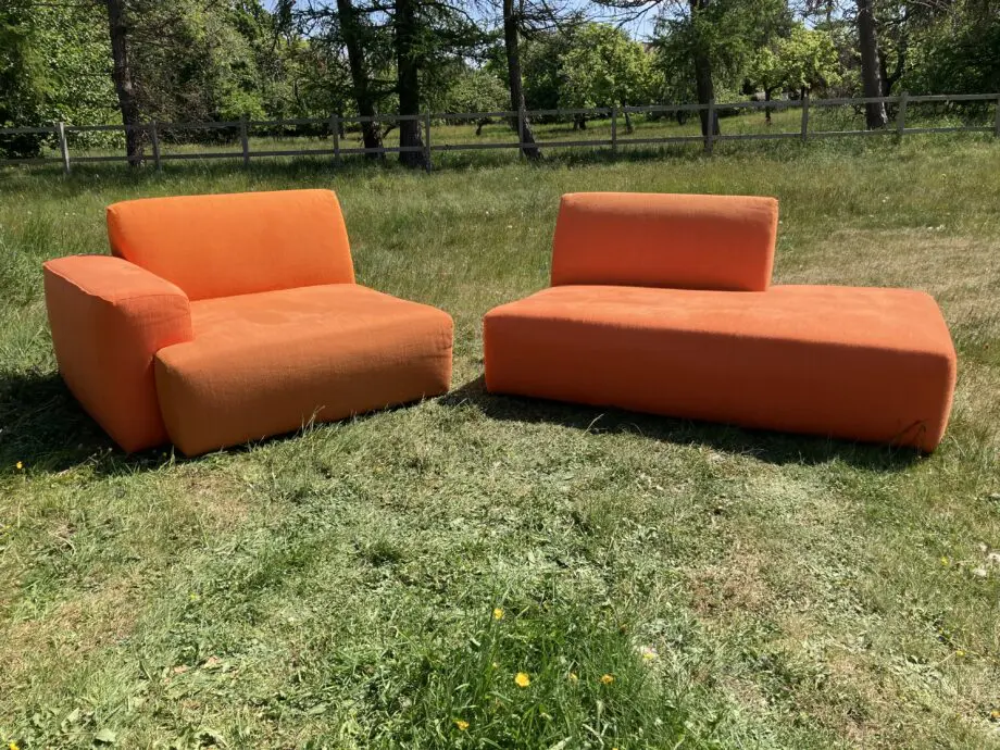Designer’s Guild Modular Orange Sofa