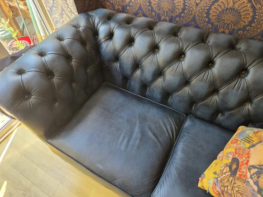 Dark Blue Chesterfield Sofa