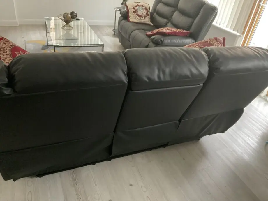 Roma Leather Recliner Sofa with Cupholders