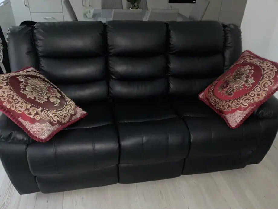 Roma Leather Recliner Sofa with Cupholders