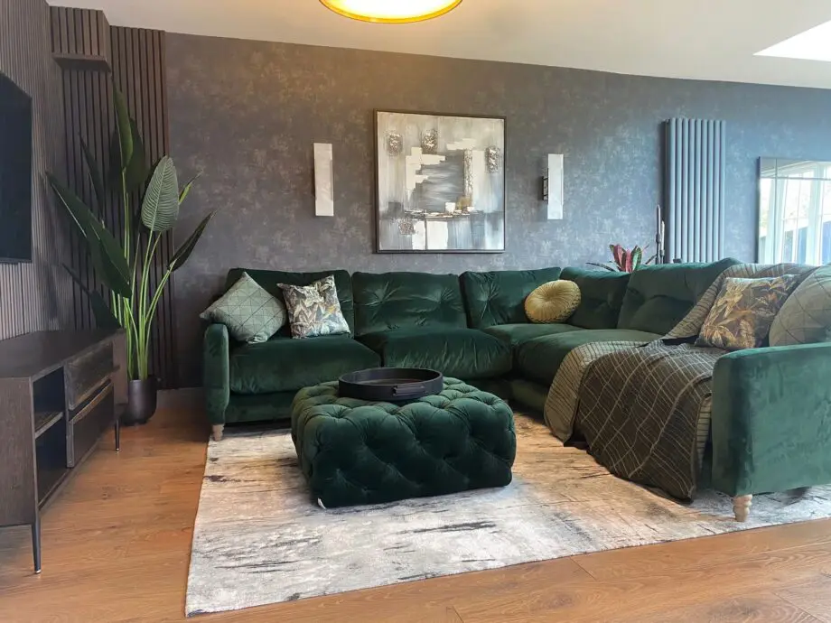 LOAF - Slim Jim Corner Sofa Christmas Tree Green, £4100 new