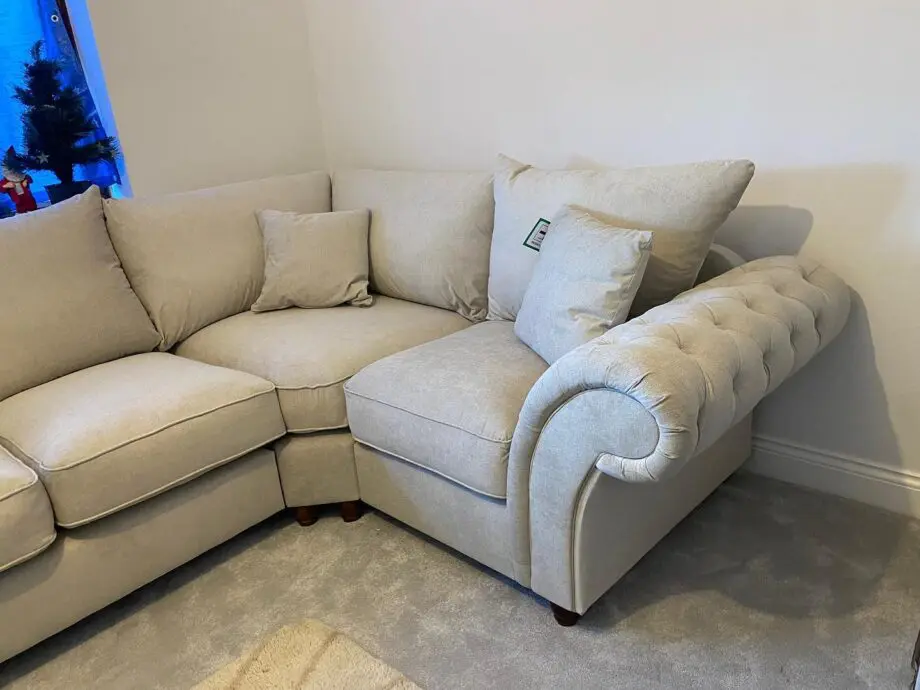 Luxury Nicole Corner Sofa | L Shaped | 1C2 | FREE DELIVERY!