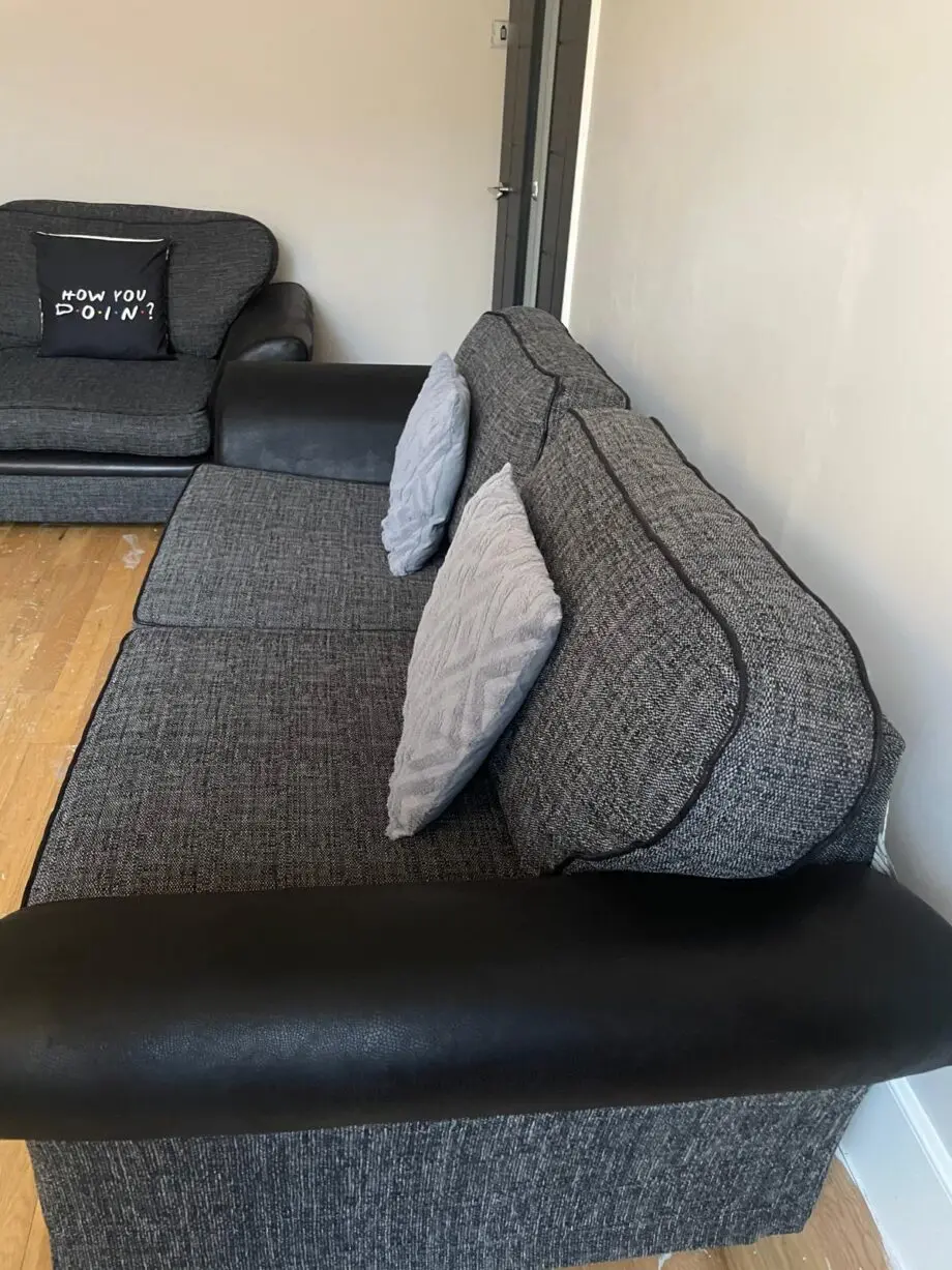 SCS Piper 3 Seater Grey & Black Sofas