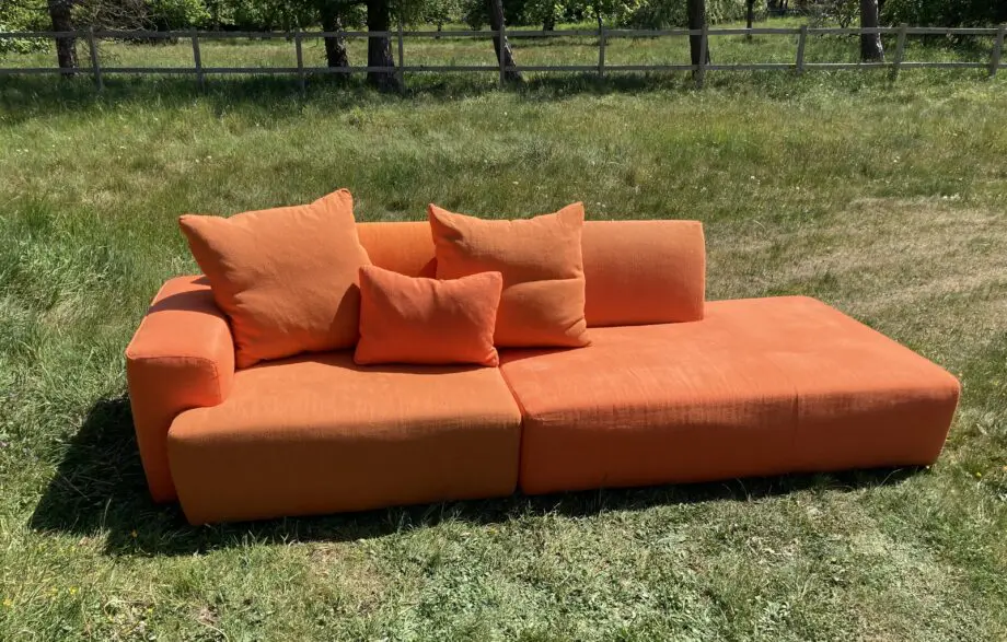 Designer’s Guild Modular Orange Sofa