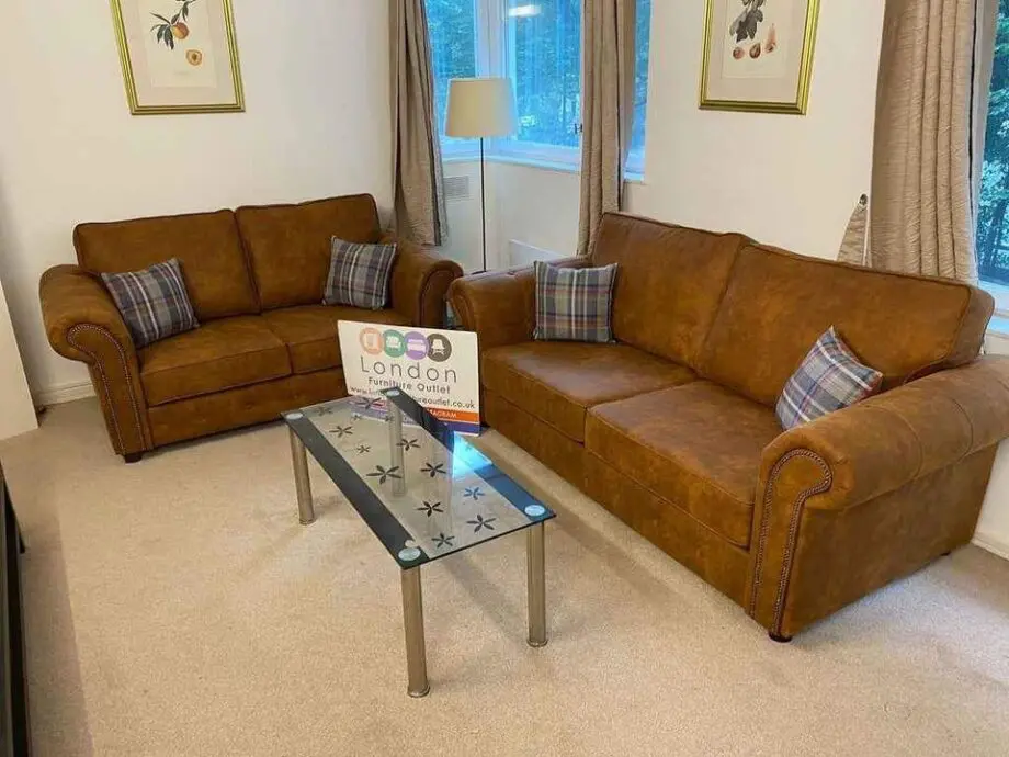 Leather 3x Seater & 2x Seater Oakland Sofa Set ¬ Delivery Available