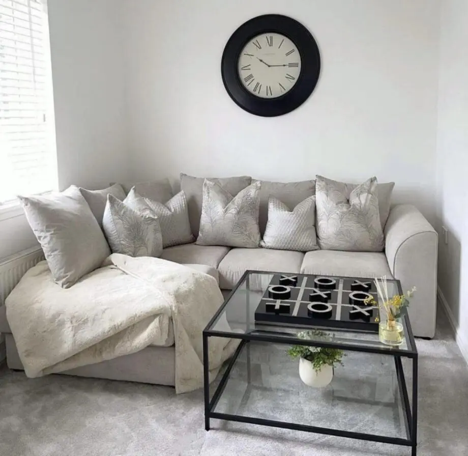 Dfs Cream Colour L Shaped Corner Sofa For Sale Now